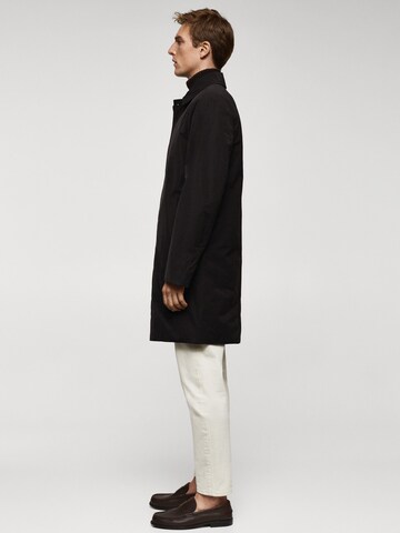 MANGO MAN Between-Seasons Coat 'BONET' in Black