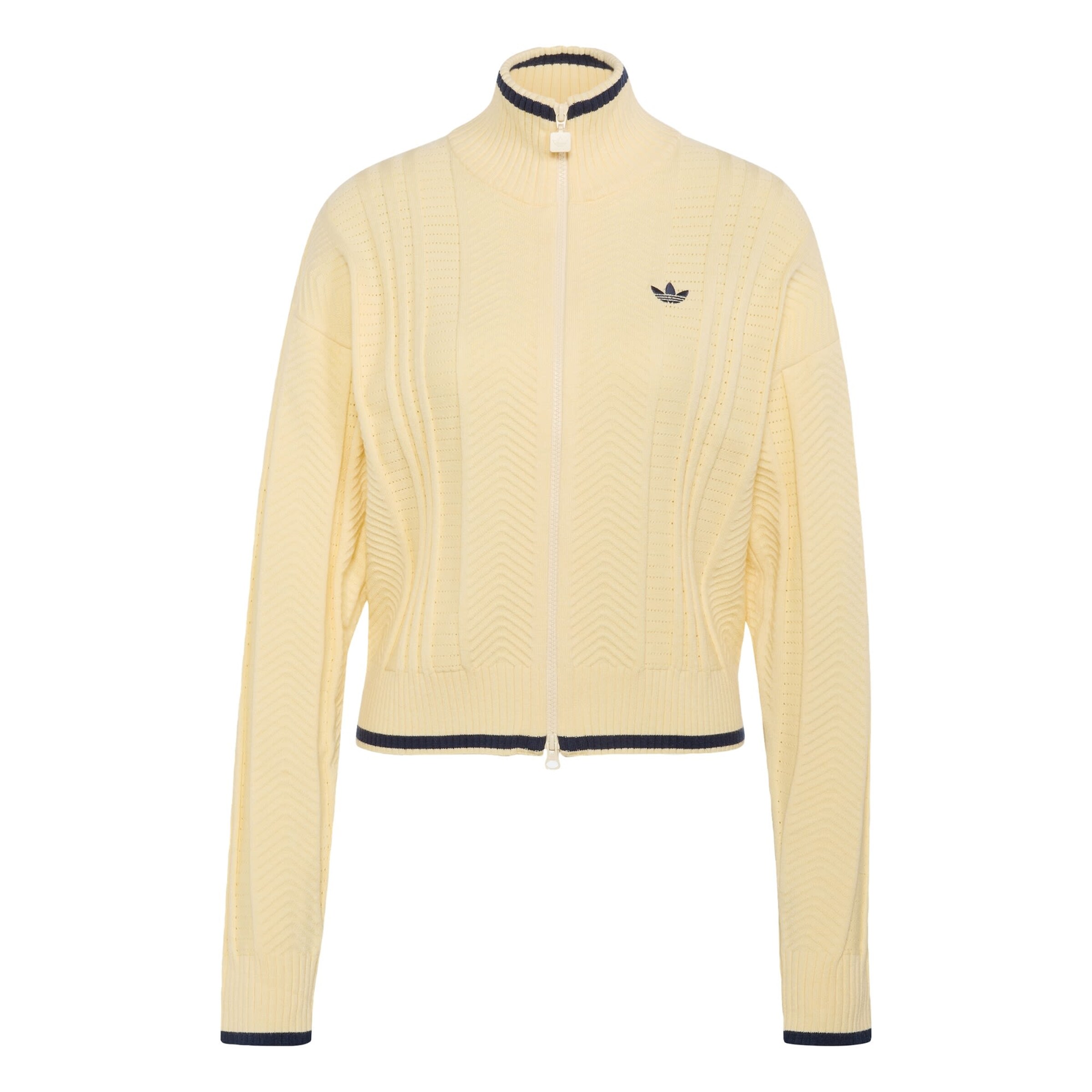ADIDAS ORIGINALS - Casaco de malha 'Firebird' em bege: frente