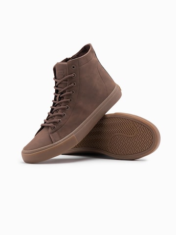 Ombre Sneakers hoog 'Foth-0187' in Bruin
