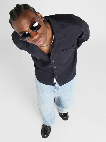JACK & JONES Regular fit Button Up Shirt 'JJZAC' in Black