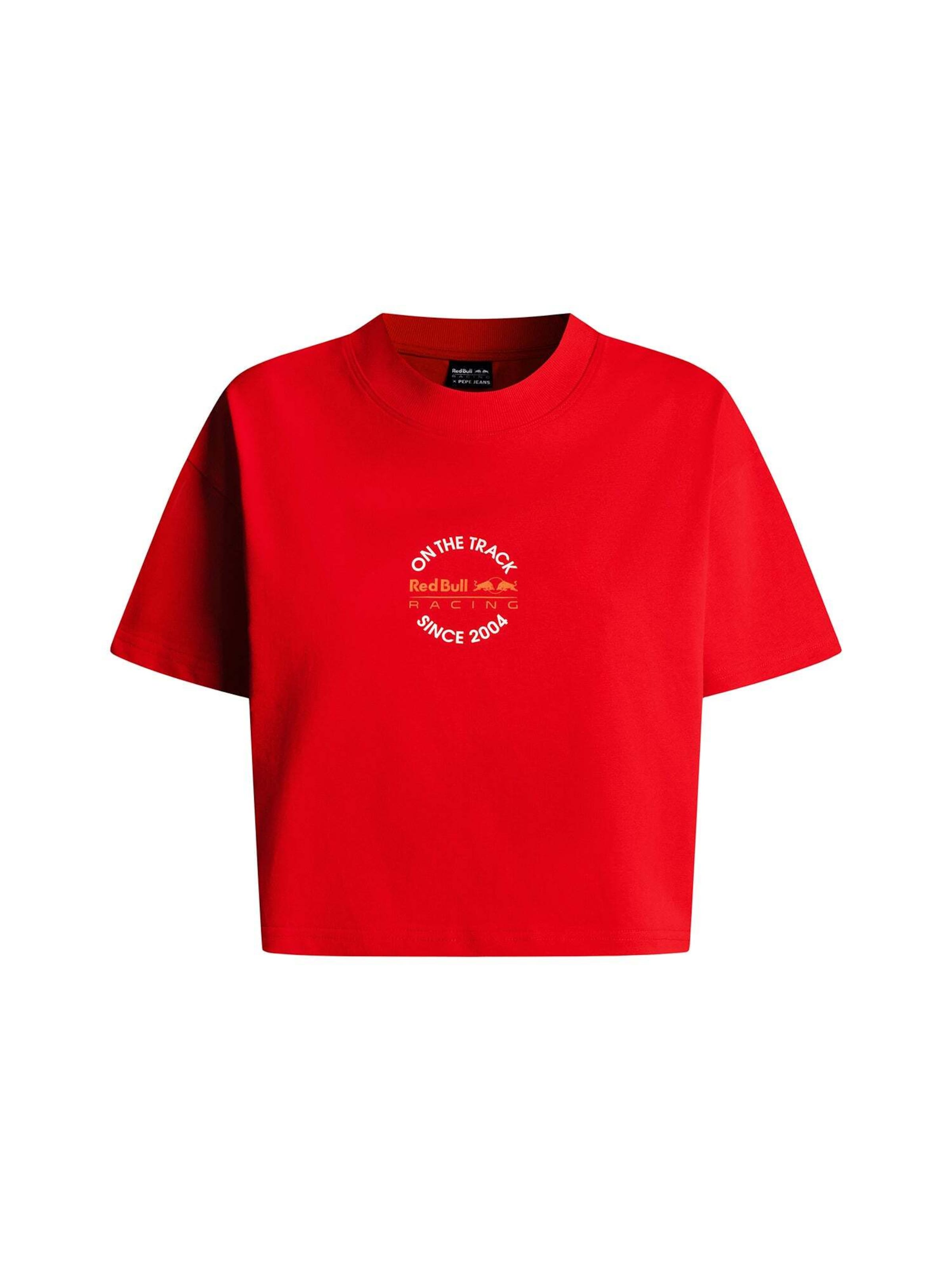 Maglietta 'W BULL TEE' di Red Bull Racing x Pepe Jeans in rosso: frontale