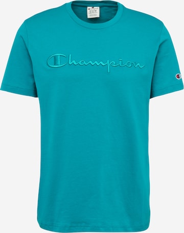 Champion Authentic Athletic Apparel Tričko – modrá: přední strana