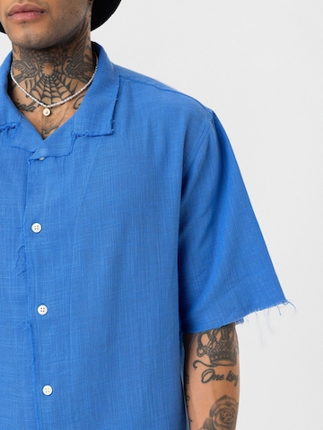 Dandalo Comfort fit Button Up Shirt 'Leon' in Blue