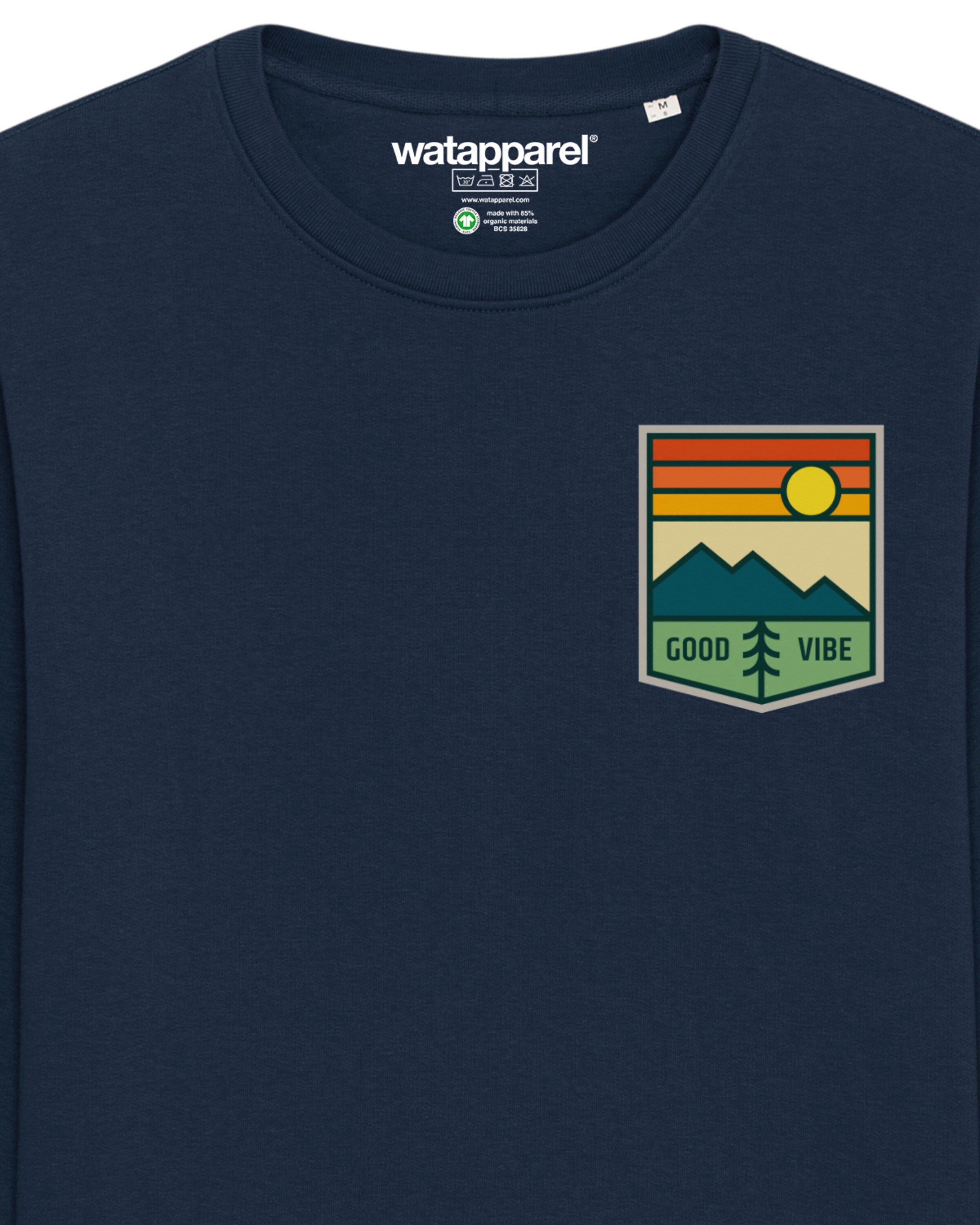 Sweat-shirt ' Good Vibe ' Watapparel en bleu