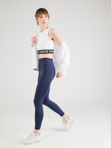 Skinny Pantalon de sport 'ONE' NIKE en bleu