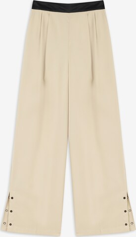 Bootcut Pantalon Twist en beige : devant