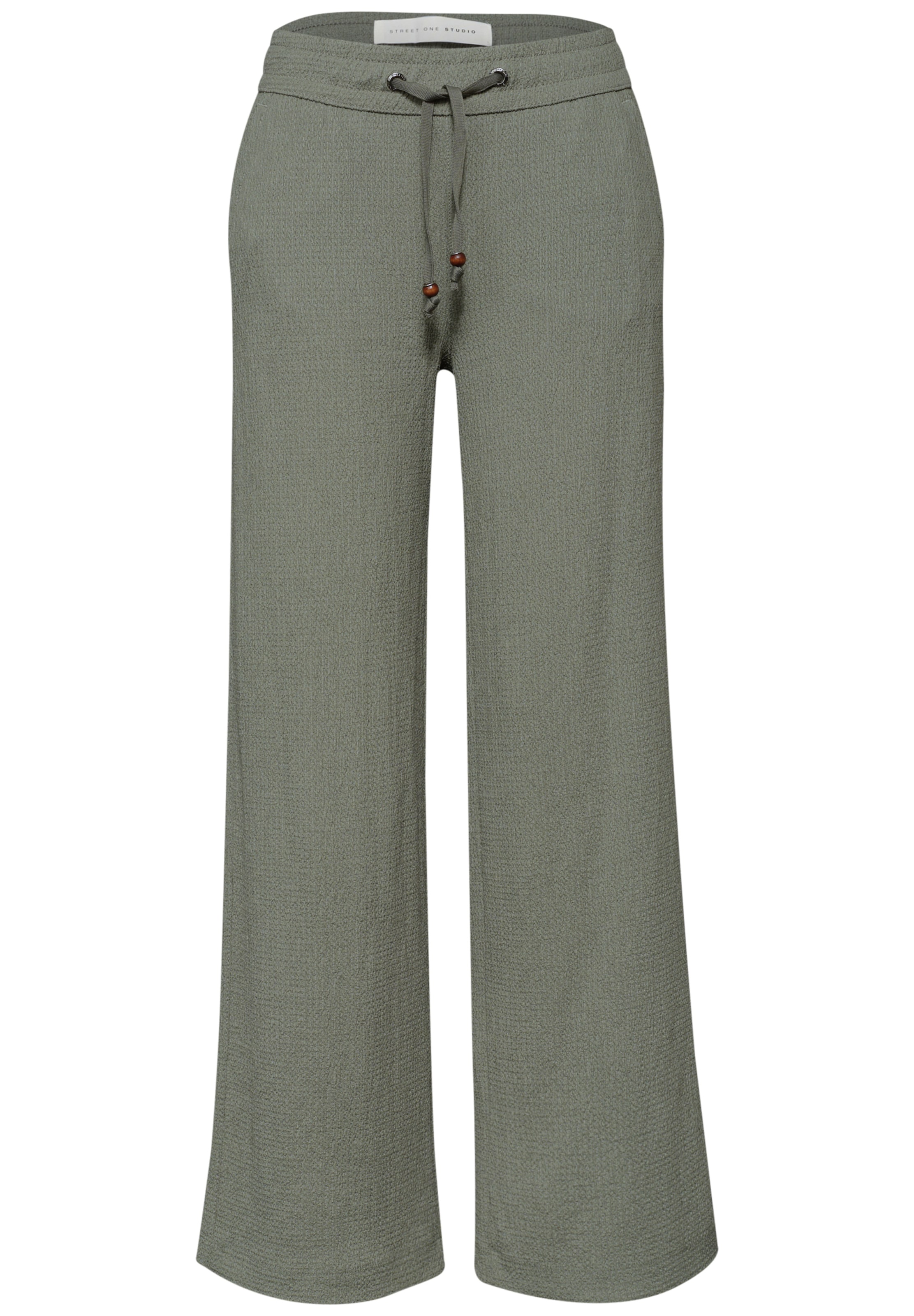 Street One Studio Loose fit Pants in Green: front