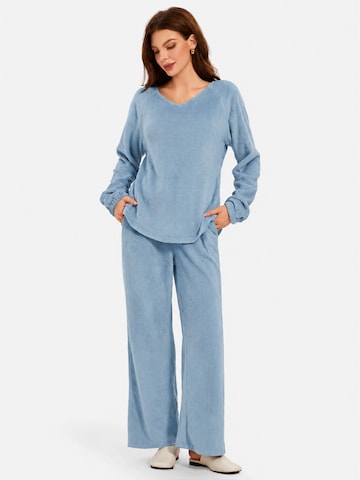 Pyjama Imily Bela en bleu : devant