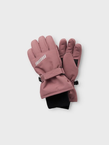 NAME IT Gloves 'SNOW10' in Purple