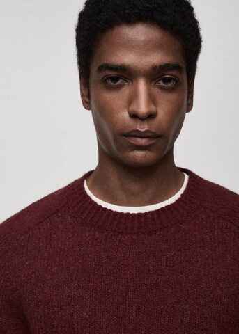 MANGO MAN Pullover 'Moses' in Rot