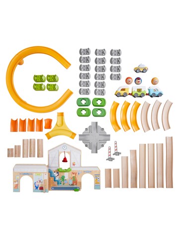 HABA Kugelbahn ' Kullerbü – Spielbahn Bahnhof ' in Mischfarben