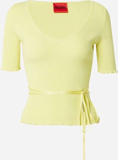 HUGO Пуловер 'Simble' в жълто, Преглед на продукта