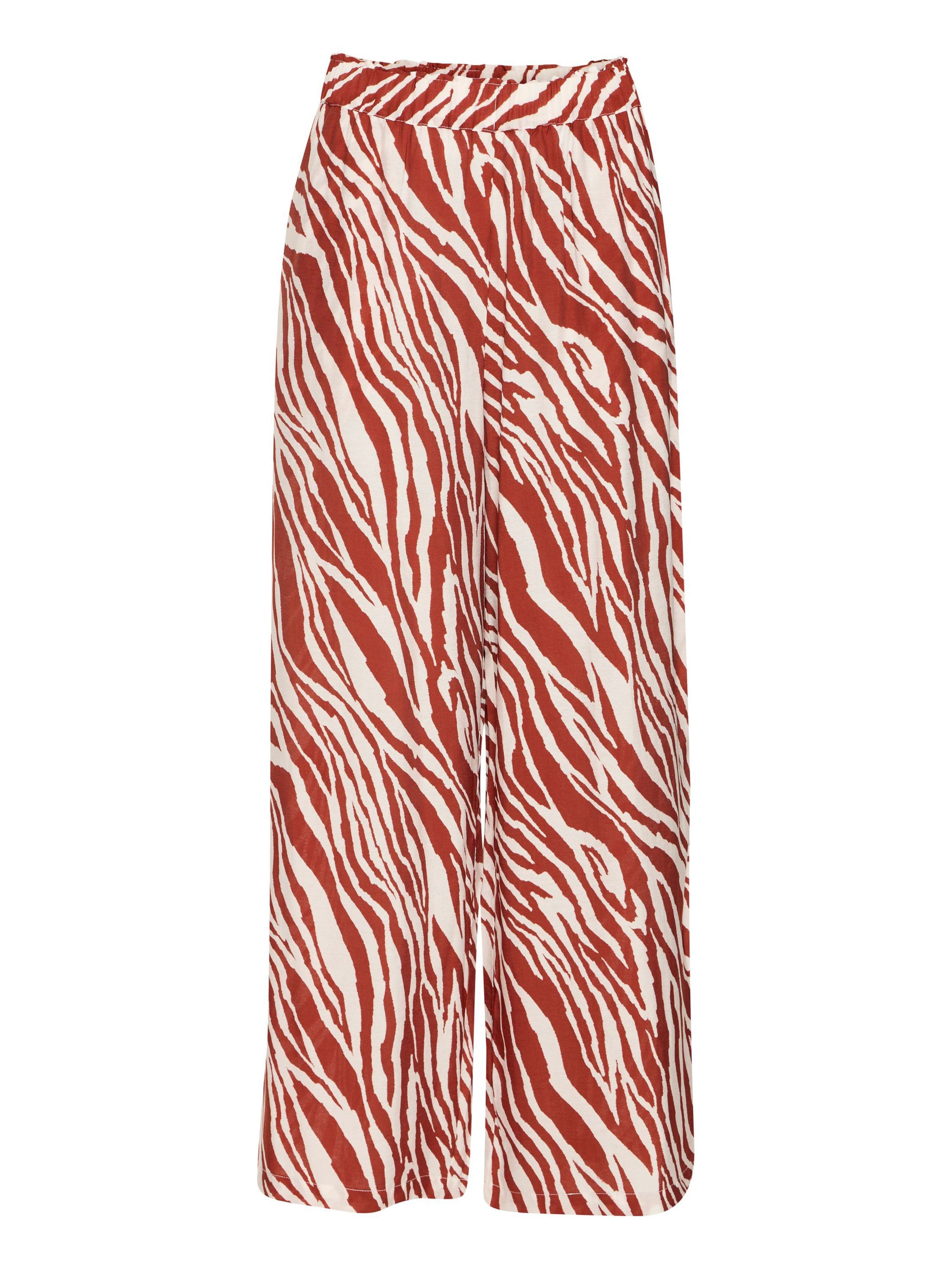 ICHI Loose fit Trousers in Red: front