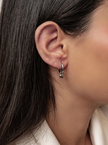 Hey Happiness Earrings 'Heart Beat' in Silver