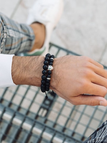 GT Collection Bracelet 'Leopard Head' in Black
