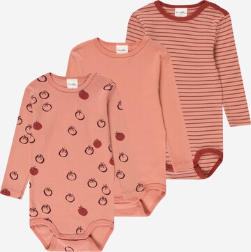 Tutina / body per bambino di Sanetta Pure in rosso: frontale