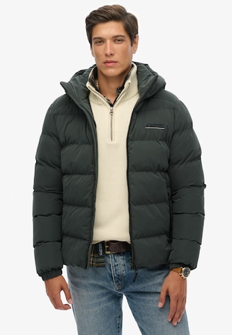 Superdry Sportjas in Groen: voorkant