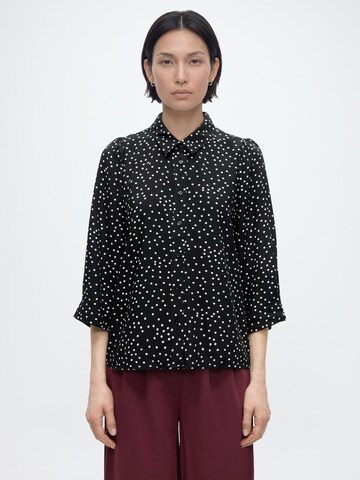 Camicia da donna 'Bono' di Lollys Laundry in nero: frontale