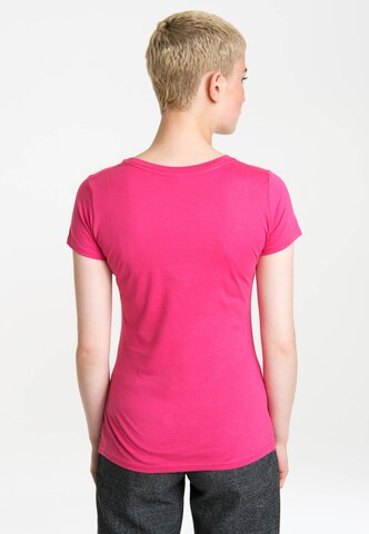 LOGOSHIRT Shirt 'Snoopy' in Pink