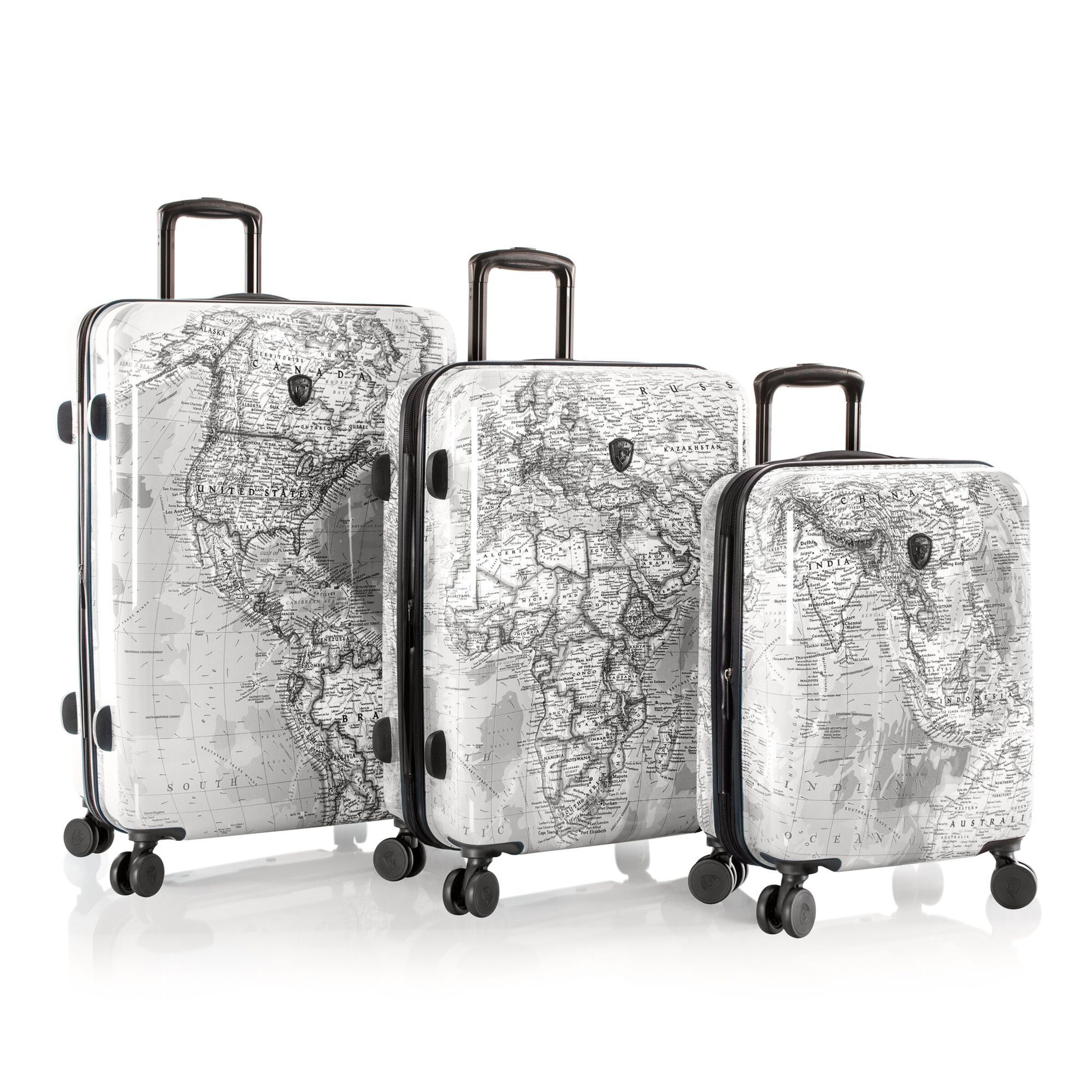 Heys Suitcase Set 'Black Camo' in Grey: front