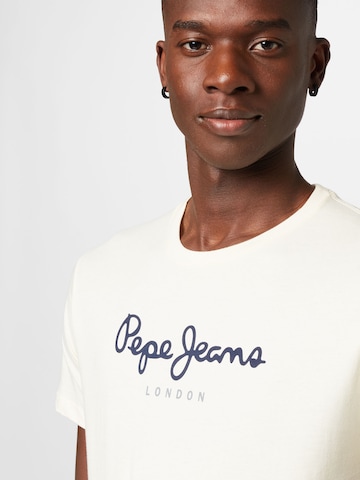 Pepe Jeans - Camisa 'EGGO' em bege