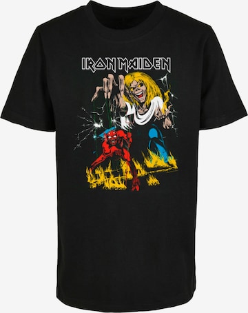 Merchcode Shirt 'Iron Maiden - Primary Colours' in Zwart: voorkant