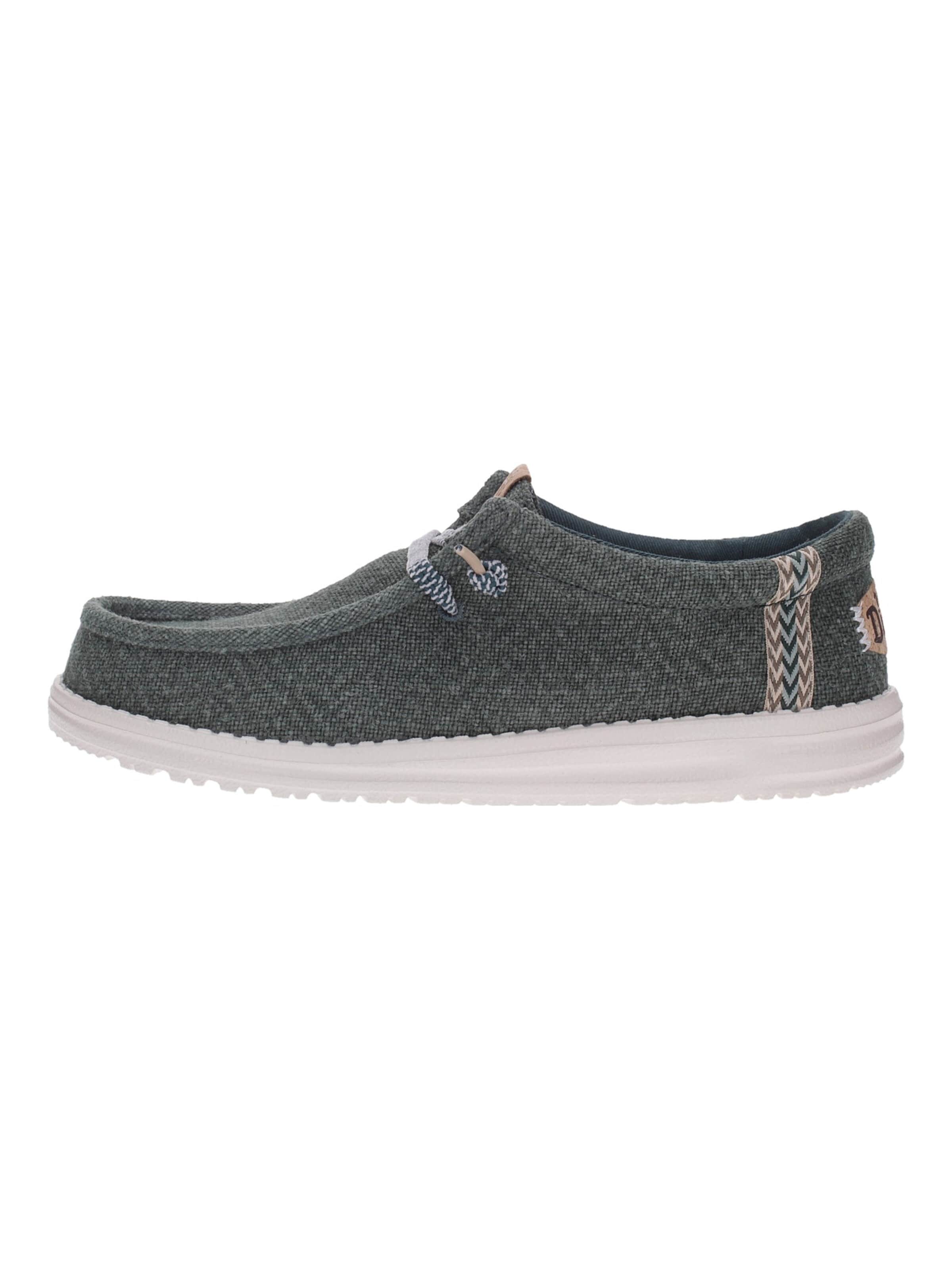 Mocassino di HEY DUDE in verde: frontale
