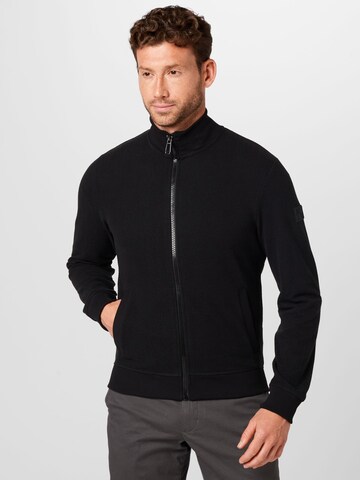 JOOP! Jeans Sweat jacket 'Amelios' in Black: front