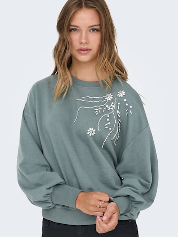 ONLY Mikina 'ONLCamela Brooke' - Zelená