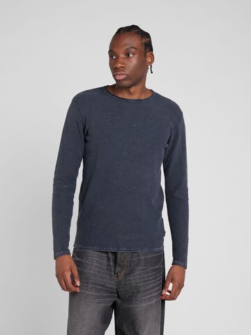 INDICODE JEANS Sweater 'Jadiel' in Blue: front