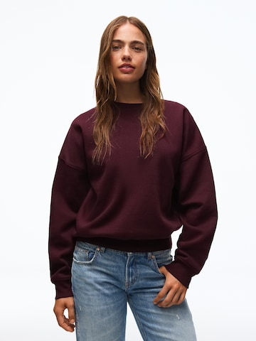 Bershka Tréning póló - piros: elől