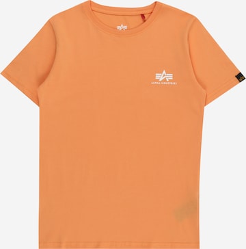 ALPHA INDUSTRIES T-Shirt in Orange: predná strana