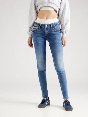 Herrlicher Slimfit Jeans in Blauw: voorkant