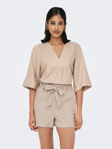ONLY Bluse 'ONLCaro' i beige: forside