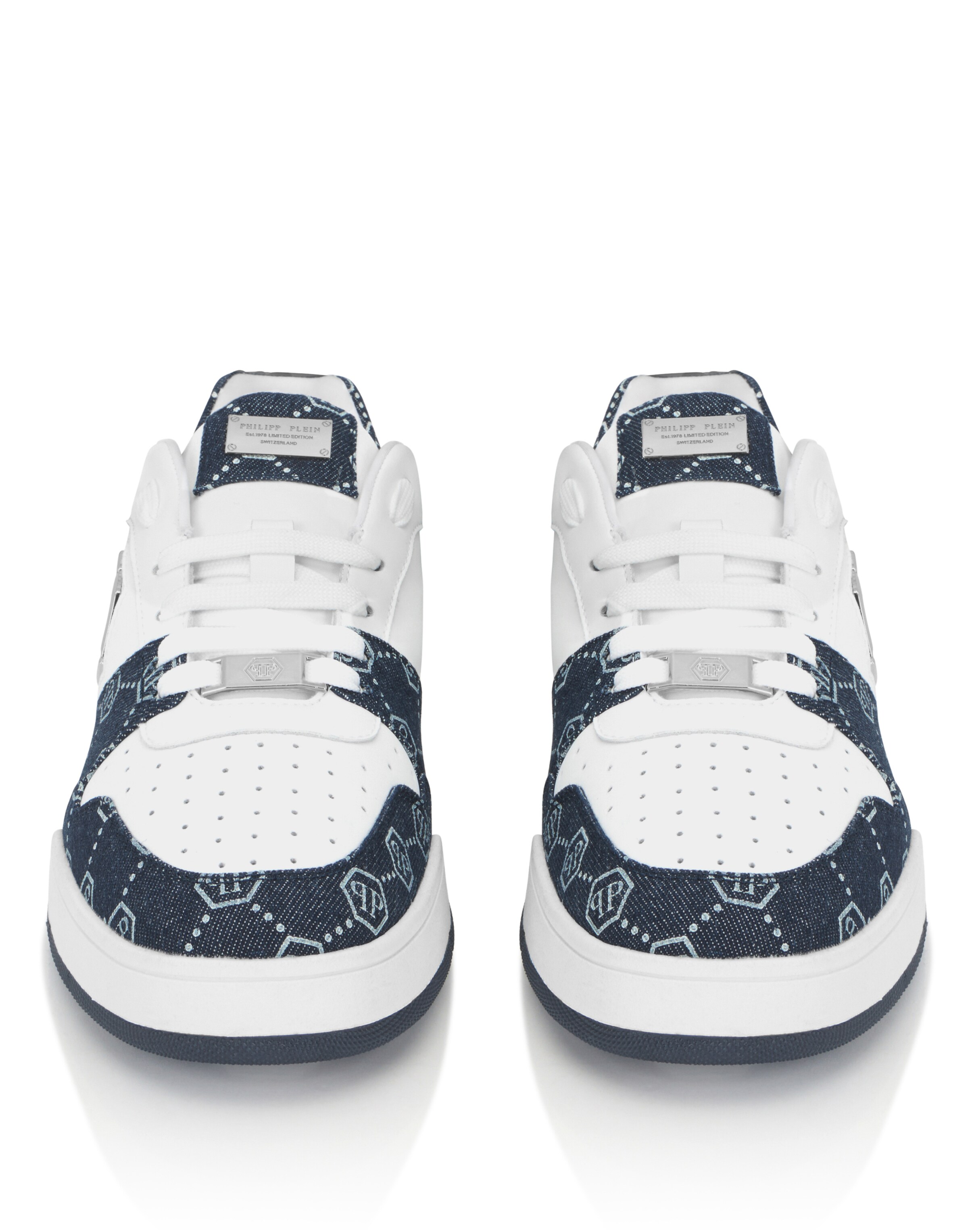 Baskets basses Philipp Plein en blanc