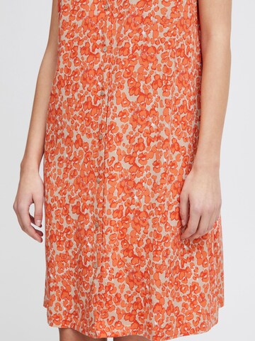 ICHI Kleid ' Aya ' in Orange