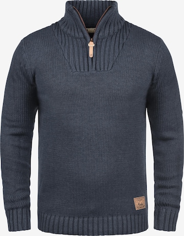 !Solid Trui 'Petro' in Blauw: voorkant