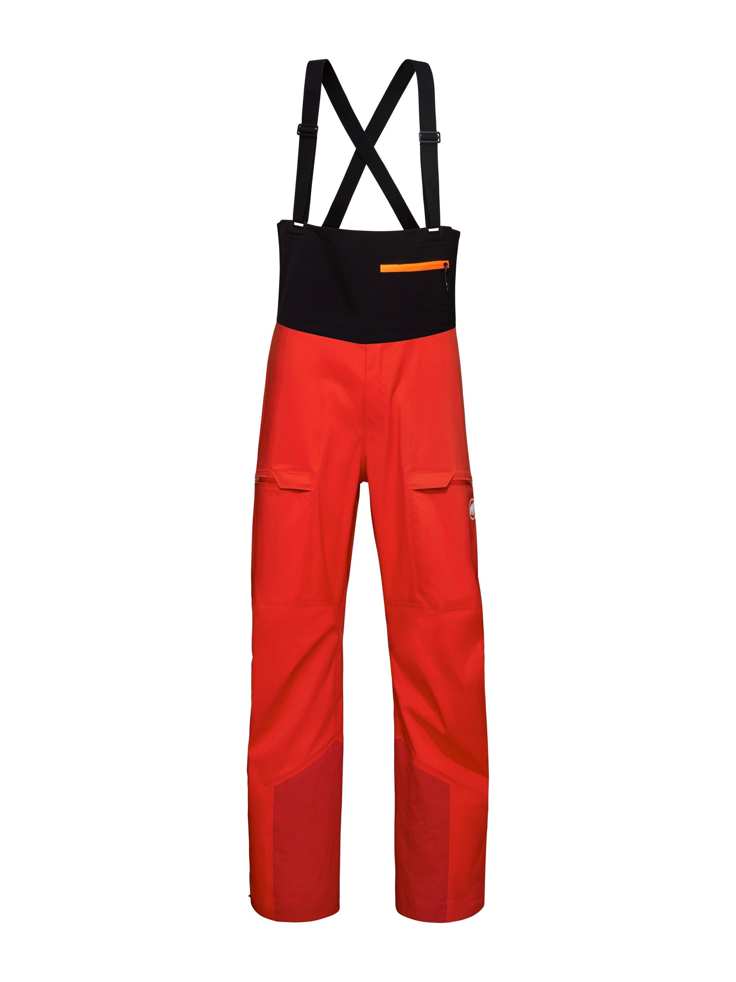 MAMMUT Regular Outdoorhose ‘Haldigrat Bib’ in Rot: Vorderseite