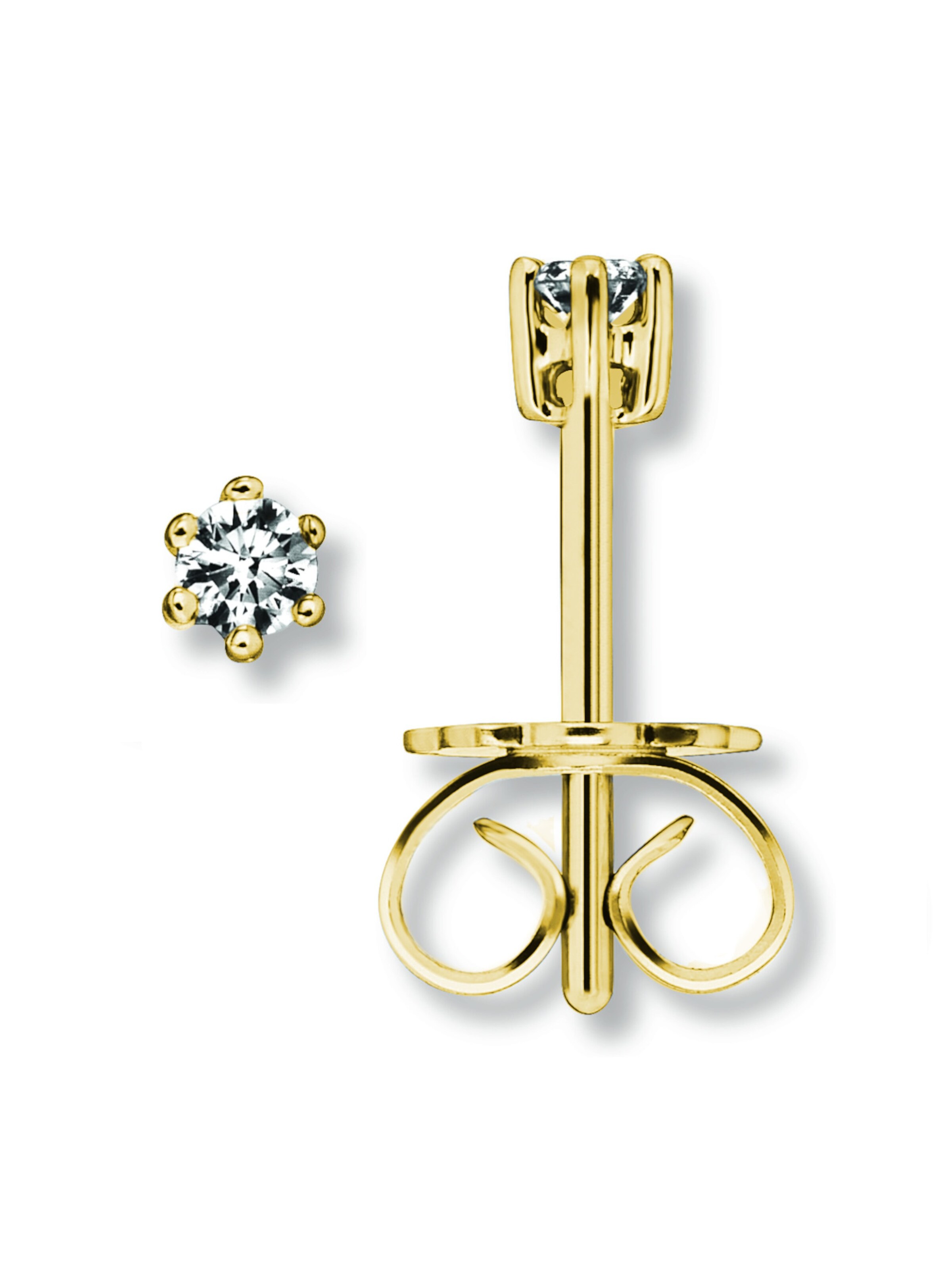 ONE ELEMENT Earrings in Gold: front