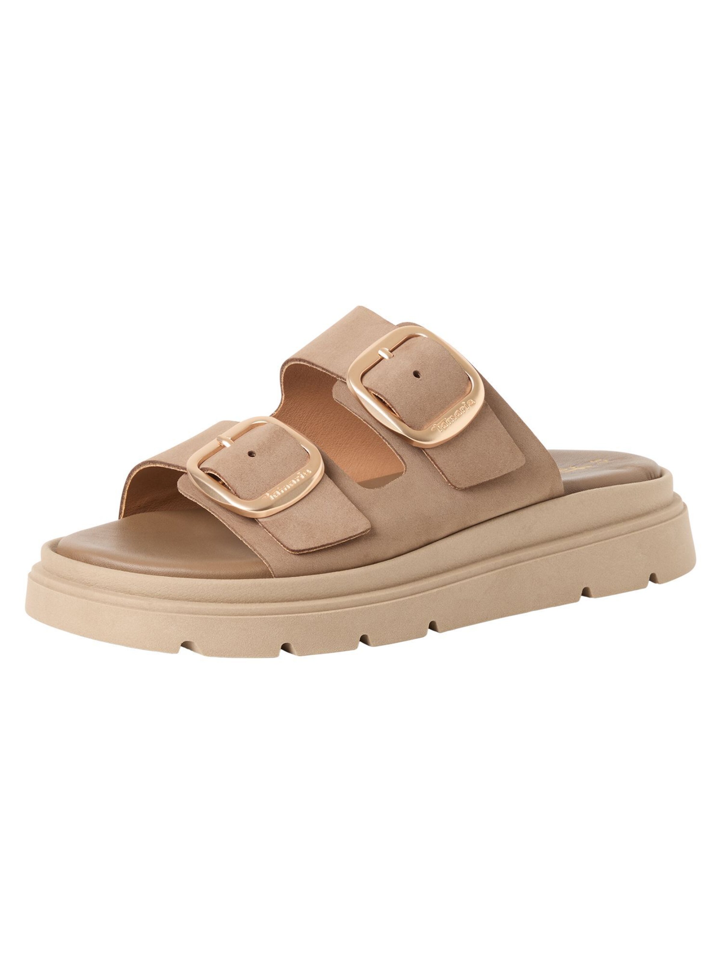 Tamaris Pantolette in Grau: Vorderseite