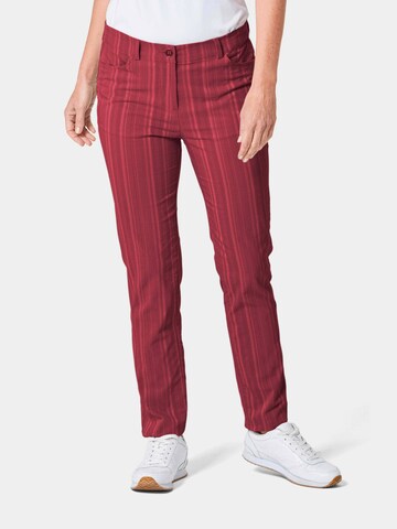 Regular Pantalon Goldner en rouge : devant