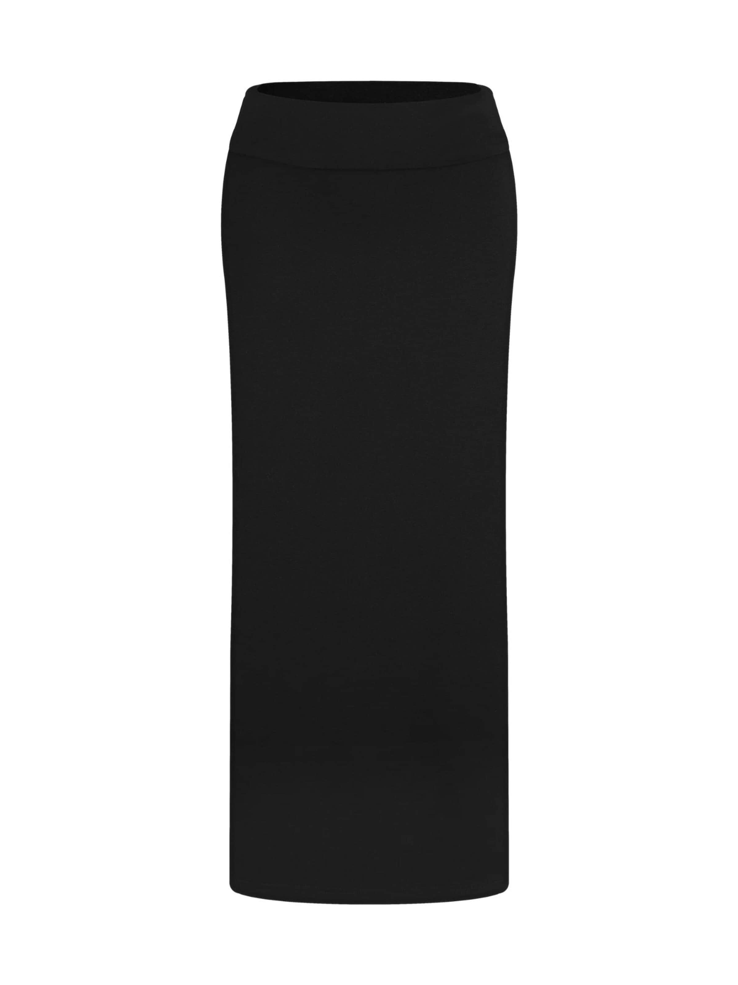 Leela COTTON Skirt in Black: front
