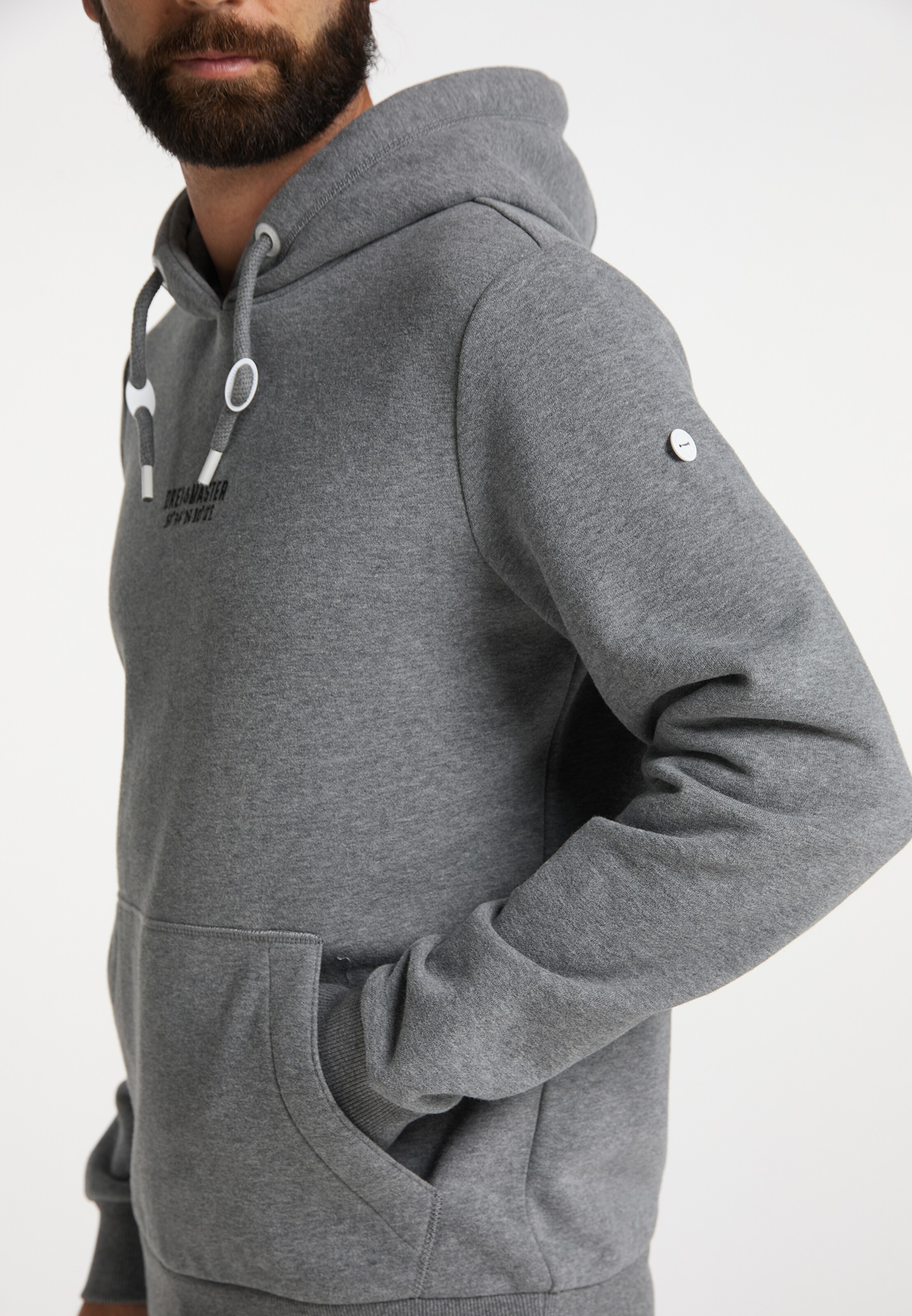 Männer Sweat DreiMaster Maritim Sweatshirt in Graumeliert - PL34216 Männer Sweat DreiMaster Maritim Sweatshirt in Graumeliert - PL34216