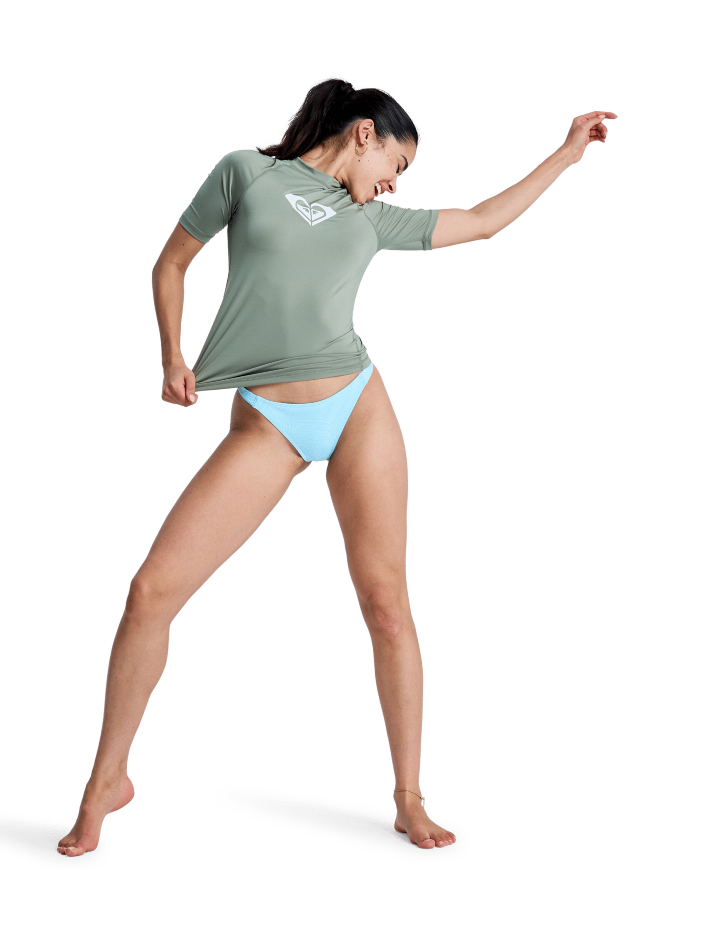 ROXY Performance Shirt 'Whole Hearted' in Green