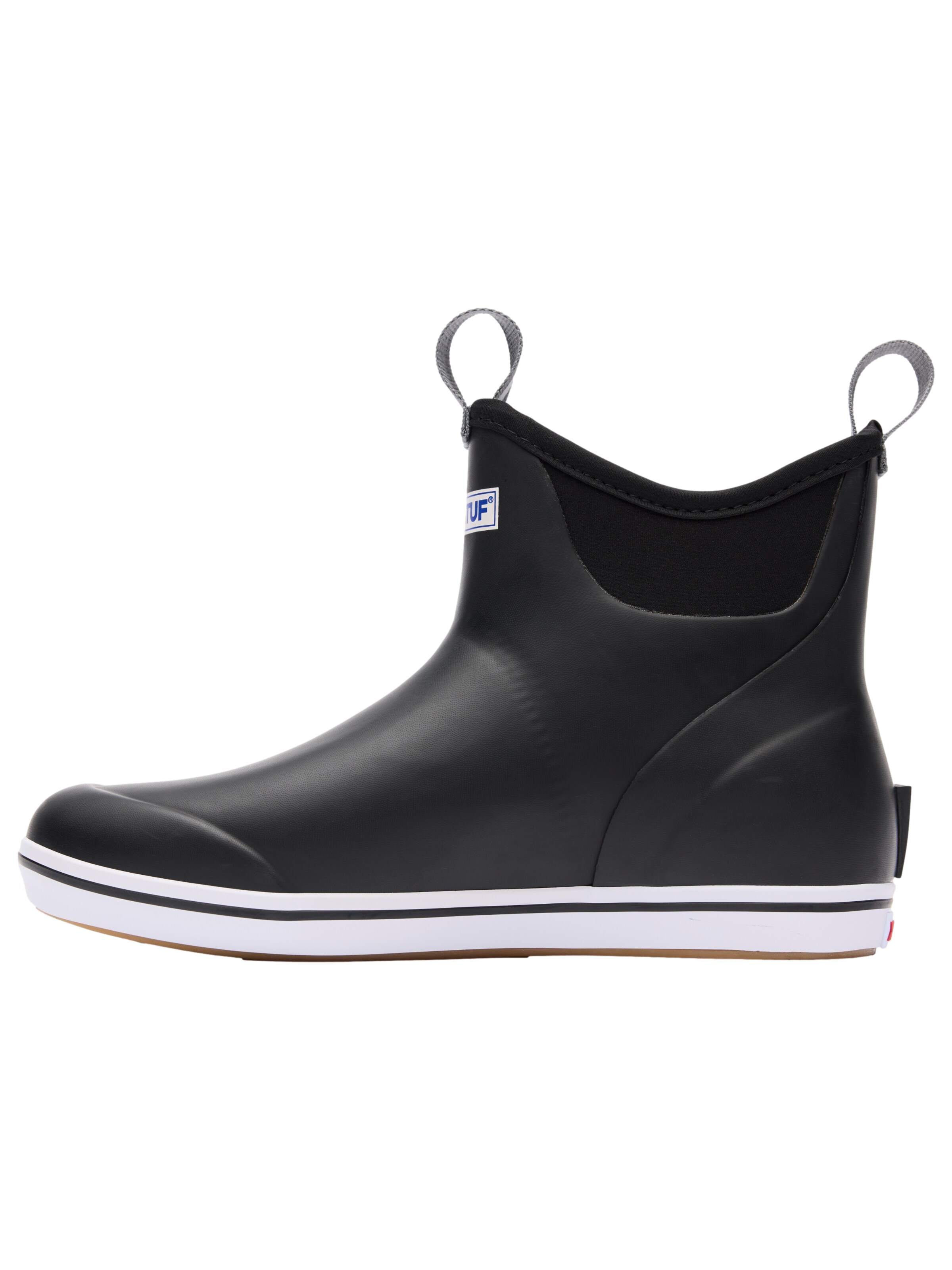 XtraTuf Rubber Boots 'Ankle Deck Boot' in Black: front