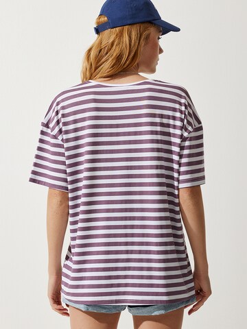 T-shirt oversize Happiness İstanbul en violet