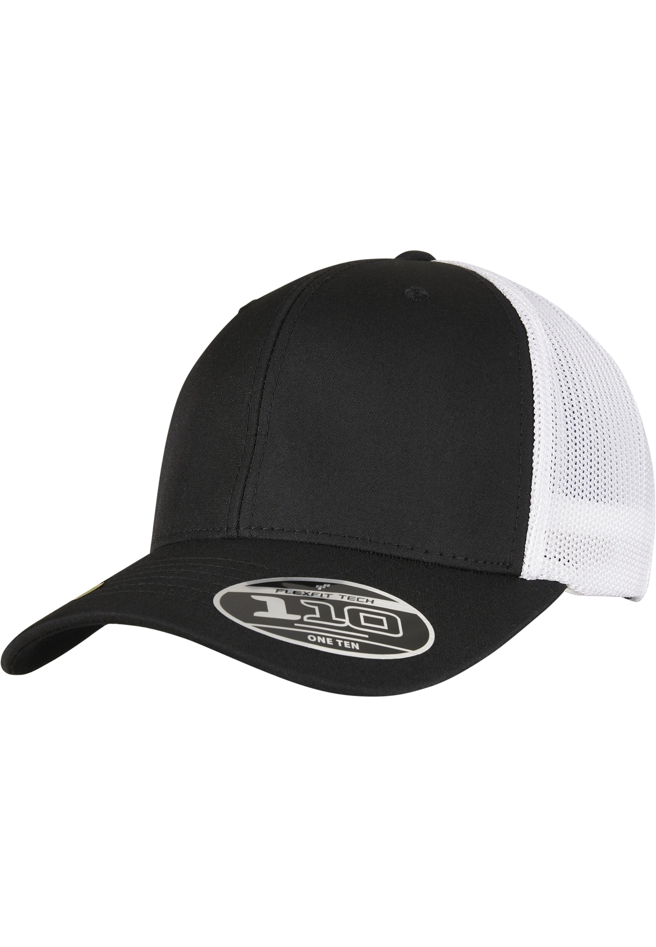 Flexfit Cap in Schwarz: Vorderseite