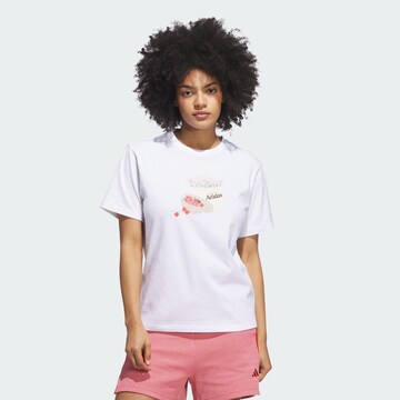 ADIDAS SPORTSWEAR Λειτουργικό μπλουζάκι 'Farmers Market' σε λευκό: μπροστά