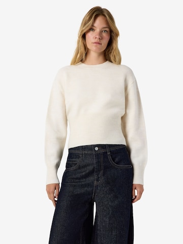 Noisy may Trui 'LOAN' in Beige: voorkant