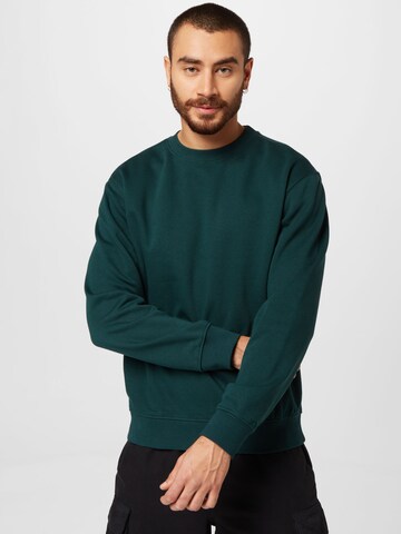 WEEKDAY Sweatshirt i grønn: forside